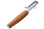 Éplucheur Triangle Sense lame mobile en inox et manche prunier - Droitier