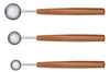 Coffret de 3 cuillères à mesurer Triangle Sense inox 18/10 et manche prunier