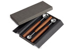 Coffret de 3 cuillères à mesurer Triangle Sense inox 18/10 et manche prunier