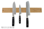 Barre aimantée Yaxell 45cm en bambou - Naturel