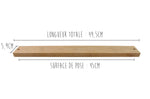 Barre aimantée Yaxell 45cm en bambou - Naturel