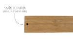 Barre aimantée Yaxell 45cm en bambou - Naturel