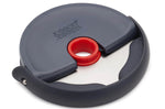 Roulette à pizza Joseph Joseph Disc gris et rouge