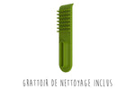 Presse-ail Joseph Joseph CleanForce vert avec lame d'essuyage