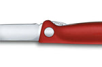Couteau d'office pliant Victorinox Swissclassic lame lisse - Rouge