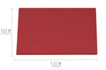 Planche à découper polyéthylène rouge HD500 avec pieds 50x30cm