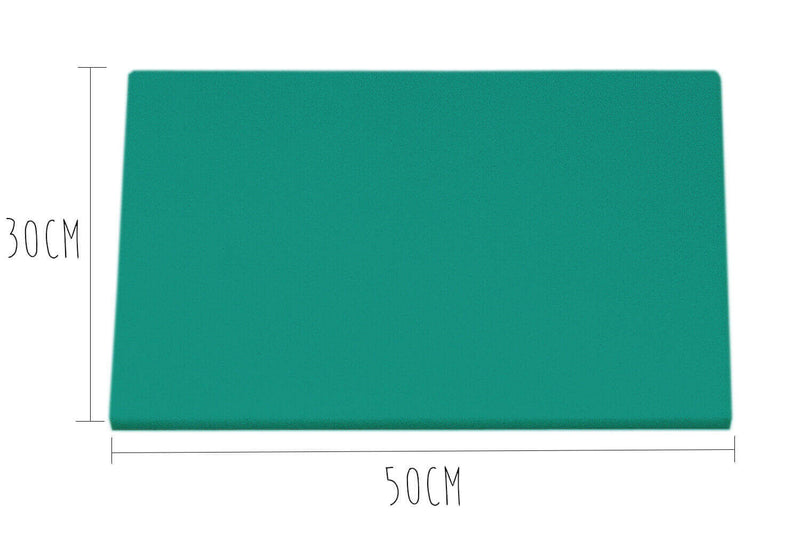 Planche à découper polyéthylène verte HD500 avec pieds 50x30cm