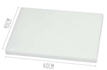 Planche à découper épaisse polyéthylène blanc HD500 60x40cm