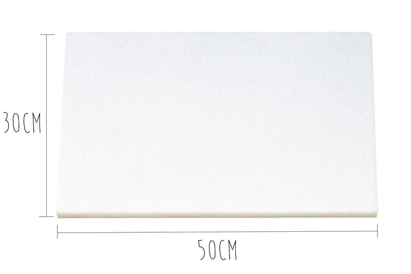 Planche à découper polyéthylène blanc HD500 avec pieds 50x30cm
