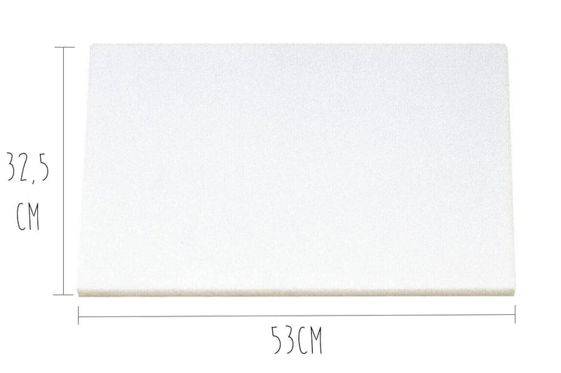 Planche à découper polyéthylène blanc HD500 avec pieds 53x32,5cm