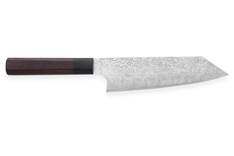 Couteau bunka japonais artisanal Takeshi Saji R2 Damas 18cm