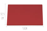 Planche à découper polyéthylène rouge HD500 avec pieds 53x32,5cm