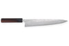 Couteau sujihiki japonais artisanal Takeshi Saji R2 Damas 24cm