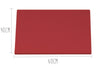 Planche à découper polyéthylène rouge HD500 avec pieds 60x40cm