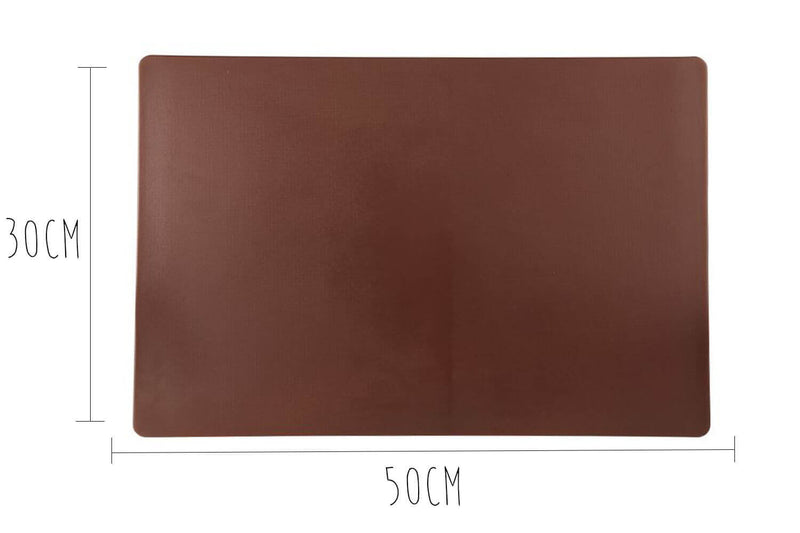 Planche à découper polyéthylène marron HD500 avec pieds 50x30cm