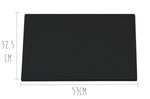 Planche à découper polyéthylène noire HD500 avec pieds 53x32,5cm