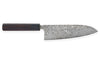 Couteau santoku japonais artisanal Takeshi Saji R2 Nickel Damas 18cm