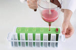 Kit moule à glace Silikomart L'Italiano : 2 moules en silicone et 2 supports en synthétique