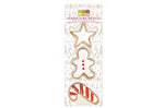 3 découpoirs Scrapcooking en inox doré - Bonhomme pain d'épice/sucre d'orge/étoile