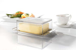 Beurrier Gefu Brunch en acier inoxydable et SAN pour beurre 250g