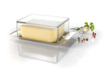Beurrier Gefu Brunch en acier inoxydable et SAN pour beurre 250g