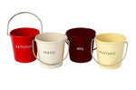Set de 4 mini seaux à condiments Eddington
