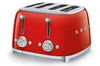 Toaster Smeg 4 tranches années 50 - Rouge