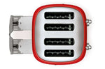 Toaster Smeg 4 tranches années 50 - Rouge
