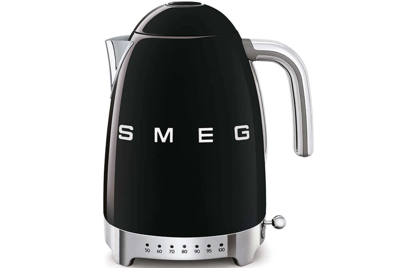 Bouilloire Smeg température réglable années 50 1,7l - Noir