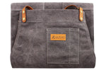 Tablier de cuisine Wusaki en toile et cuir 83x67,5cm - Taille unique