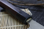 Couteau sujihiki japonais artisanal Takeshi Saji R2 Damas 24cm