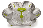 Panier vapeur pliable et anti-rayures Joseph Joseph Bloom Steel vert et inox
