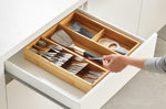 Organisateur de tiroir Joseph Joseph DrawerStore Bamboo pour ustensiles et couverts