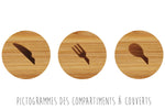 Range-couverts Joseph Joseph DrawerStore Bamboo compact