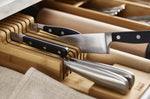 Range-couteaux à 2 niveaux Joseph Joseph DrawerStore Bamboo pour tiroir