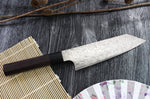 Couteau bunka japonais artisanal Takeshi Saji R2 Damas 18cm