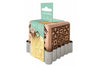 Tampon pour biscuits Scrapcooking en bois avec découpoir inox - Art déco