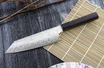 Couteau bunka japonais artisanal Takeshi Saji R2 Damas 18cm
