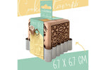 Tampon pour biscuits Scrapcooking en bois avec découpoir inox - Art déco