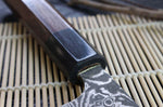Couteau universel japonais artisanal Takeshi Saji R2 Nickel Damas 13,5cm