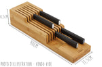 Range-couteaux à 2 niveaux Joseph Joseph DrawerStore Bamboo pour tiroir