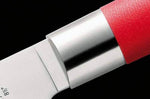 Couteau à découper Hektor DICK Red Spirit acier inox lame alvéolée 25cm manche rouge