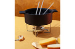 Service à fondue en fonte Mono anti-éclaboussures