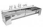 Moule à bûche en inox Scrapcooking - Longueur réglable et feuilles rhodoïd incluses
