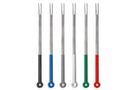 Set de 6 fourchettes à fondue Mono ring manches colorés