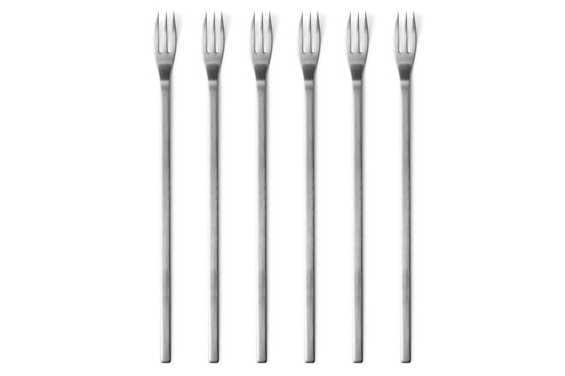 Set de 6 fourchettes à fondue au fromage Mono A acier inox