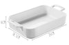 Plat rectangulaire Revol Belle Cuisine 26x18,5cm en porcelaine blanche