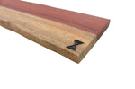 Barre aimantée artisanale Essences Creations en padouk et aubier 48cm - 6 places