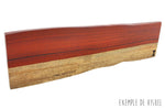 Barre aimantée artisanale Essences Creations en padouk et aubier 48cm - 6 places