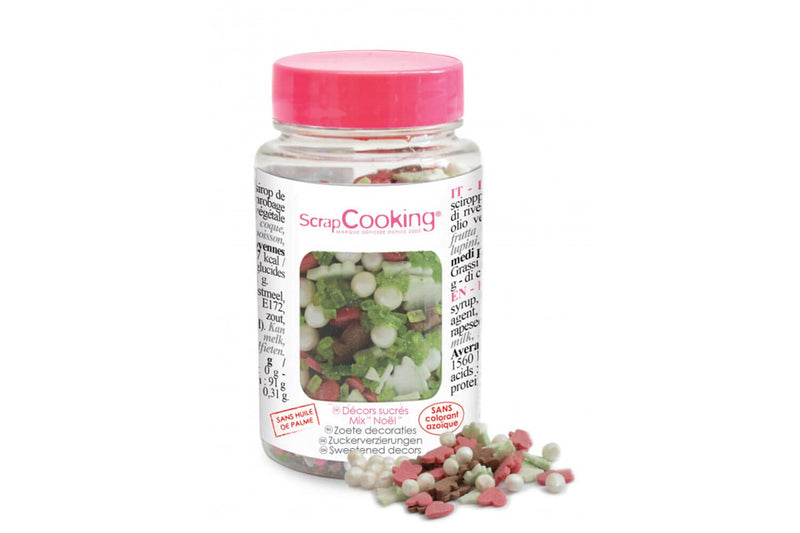 Pot décors sucrés Scrapcooking mix Noël 55g